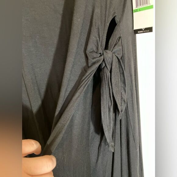 NWT, Ronni Nicole, faux wrap dress, size large, Midi length - Picture 3 of 4